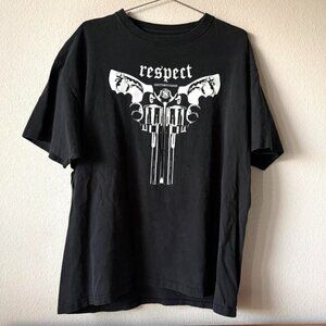 Smith & Wesson Black Tee Shirt Men's Large y2k emo